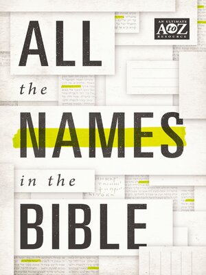 cover image of All the Names in the Bible